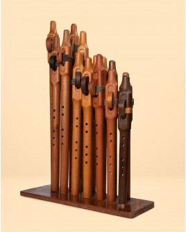 Flauta Nativo Americana Doble - Sol Nativo Americana