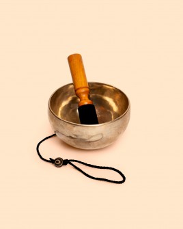 Cuenco Tibetano Martillado Colgante 15 cm - Re Sostenido Clásicos