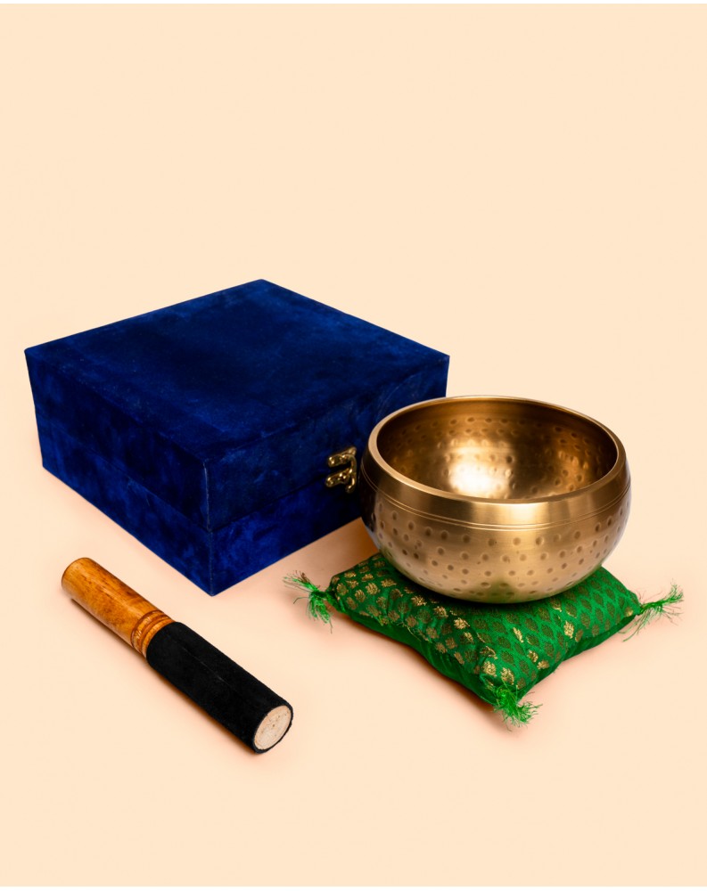 Cuenco Tibetano Cantor 14 cm - Sol Sostenido Dorados