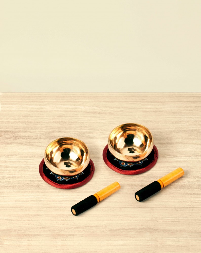 Cuencos Binaurales - 12 y 13 cm Si Set Cuencos Tibetanos