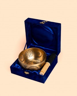 Cuenco Cantor Premium 14 cm - Fa Buda Dorados Premium Grabados